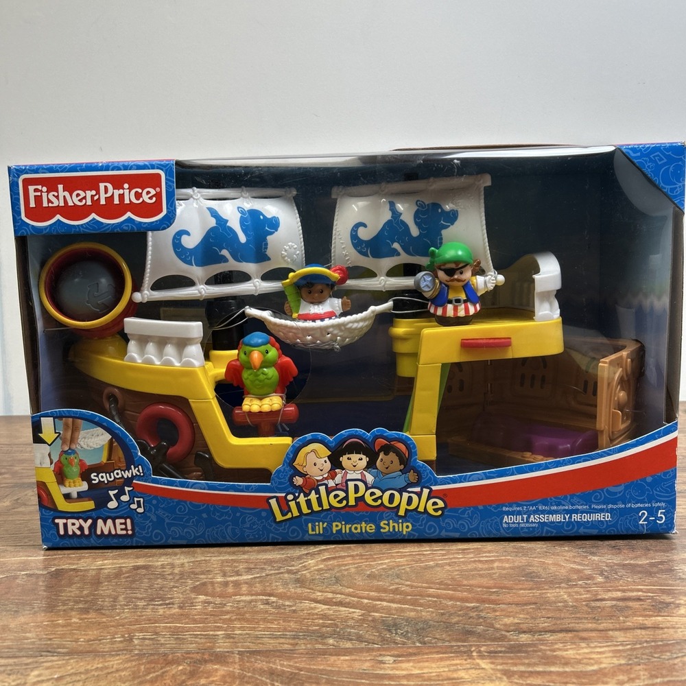 2005 Fisher Price Little People Lil' Pirate Ship J4419 Sealed Brand New